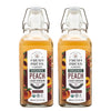 Fresh Press Farms Organic Peach Cider Vinegar with the Mother  16.4 Fl Oz (Pack of 2)  Georgia Made  Raw  Unfiltered  Certified Whole30  Non-GMO