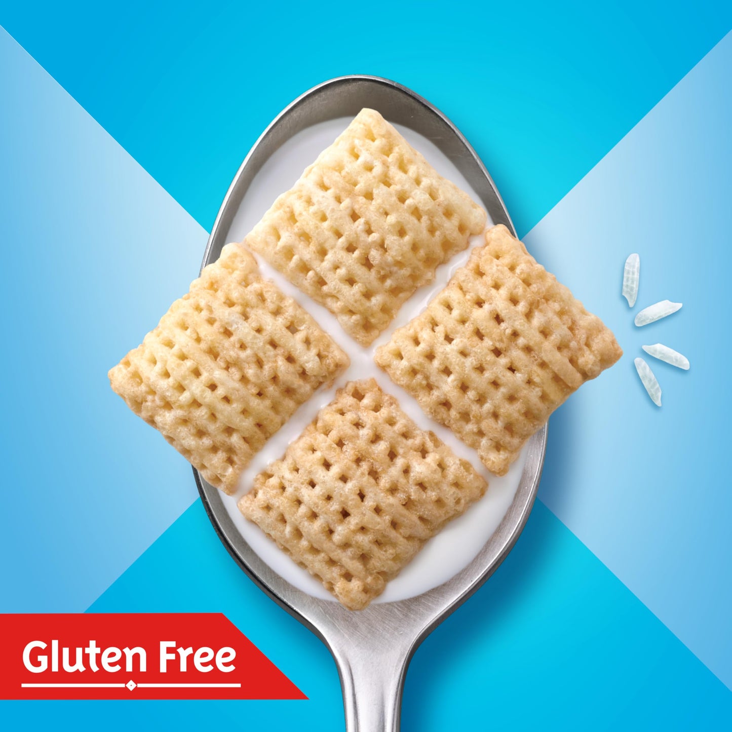 Rice Chex Gluten Free Breakfast Cereal, Made with Whole Grain, 12 oz