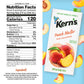 Kerns Peach Juice Nectar - Peach Nectar Made with Fresh Fruit Puree - Fruit Juice Concentrate for Smoothie Mix  Cocktail Mixers & Kids Drinks & Beverages - 64oz  8 Pack Carton