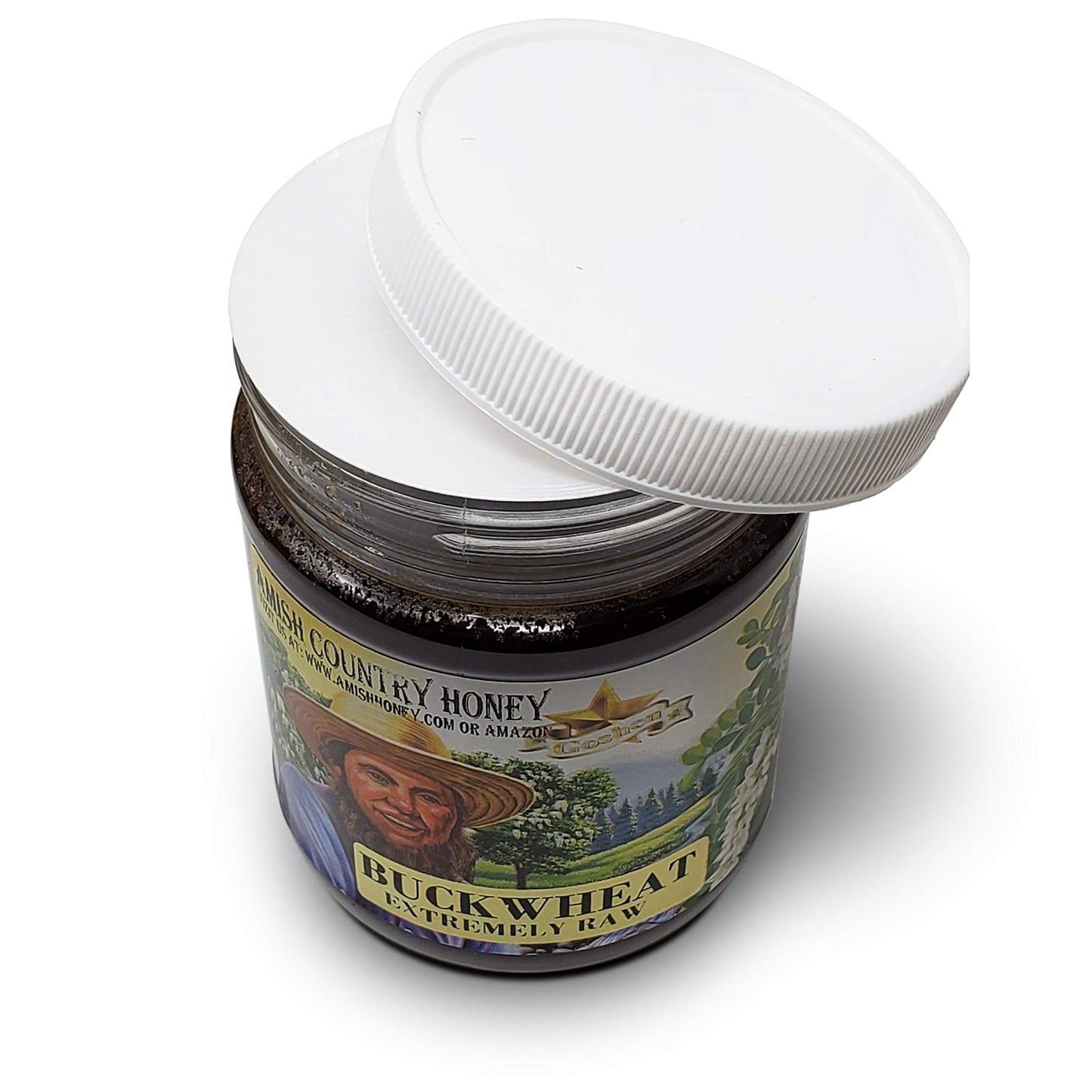 Goshen Honey Raw Buckwheat Dark Honey - Unfiltered, Pure & Natural - 16 Oz