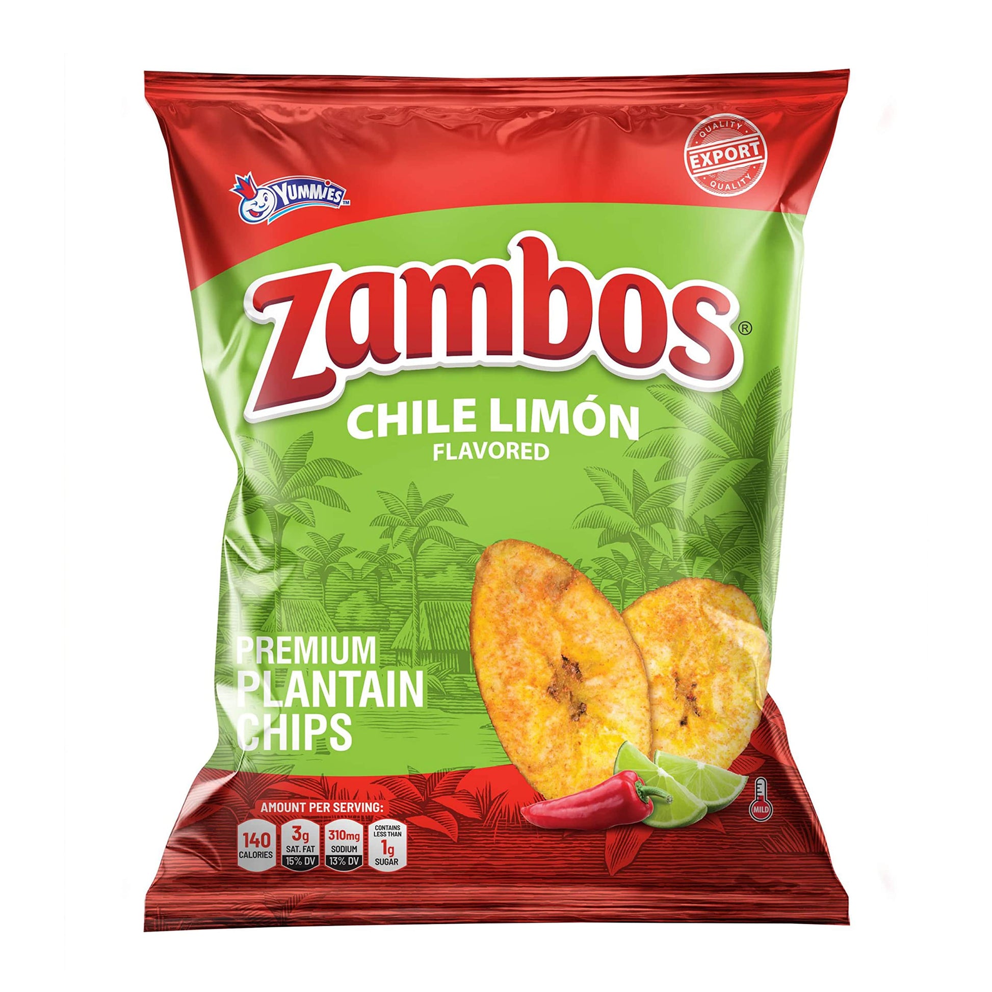 Zambos Plantain Chips Chile Limon (Pack Of 12)