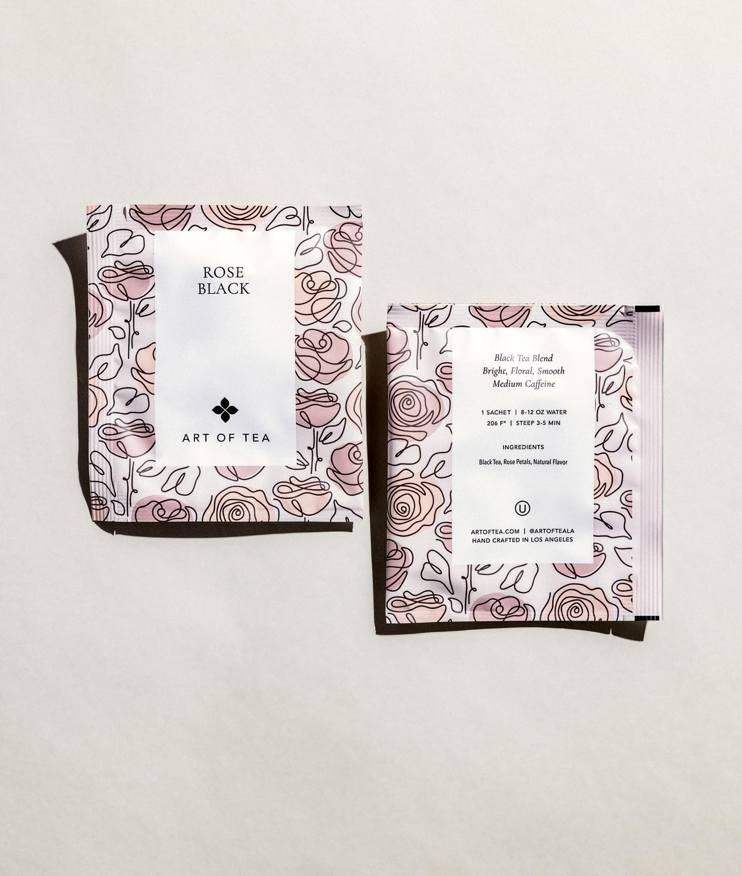 Art of Tea | Rose Black | 50 Eco Friendly Pyramid Tea Bag Sachets