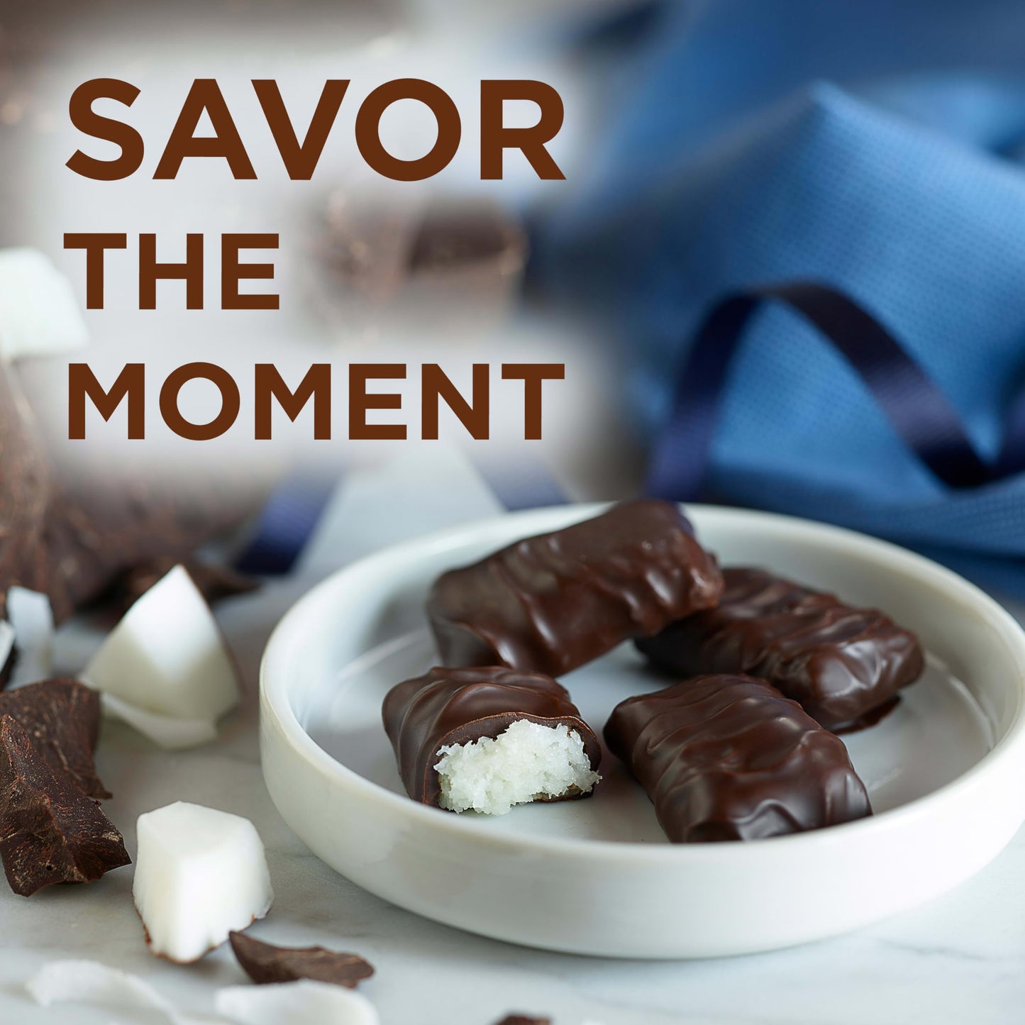 RUSSELL STOVER Dark Chocolate Coconut Candy Gift Bag, 6 oz.