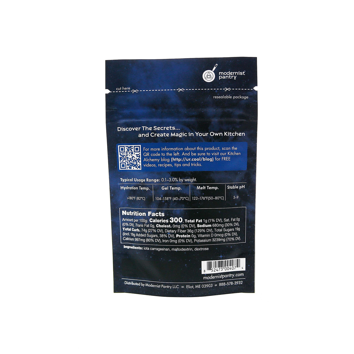 Refined Iota Carrageenan Vegan Ou Kosher Certified - 50G/2Oz
