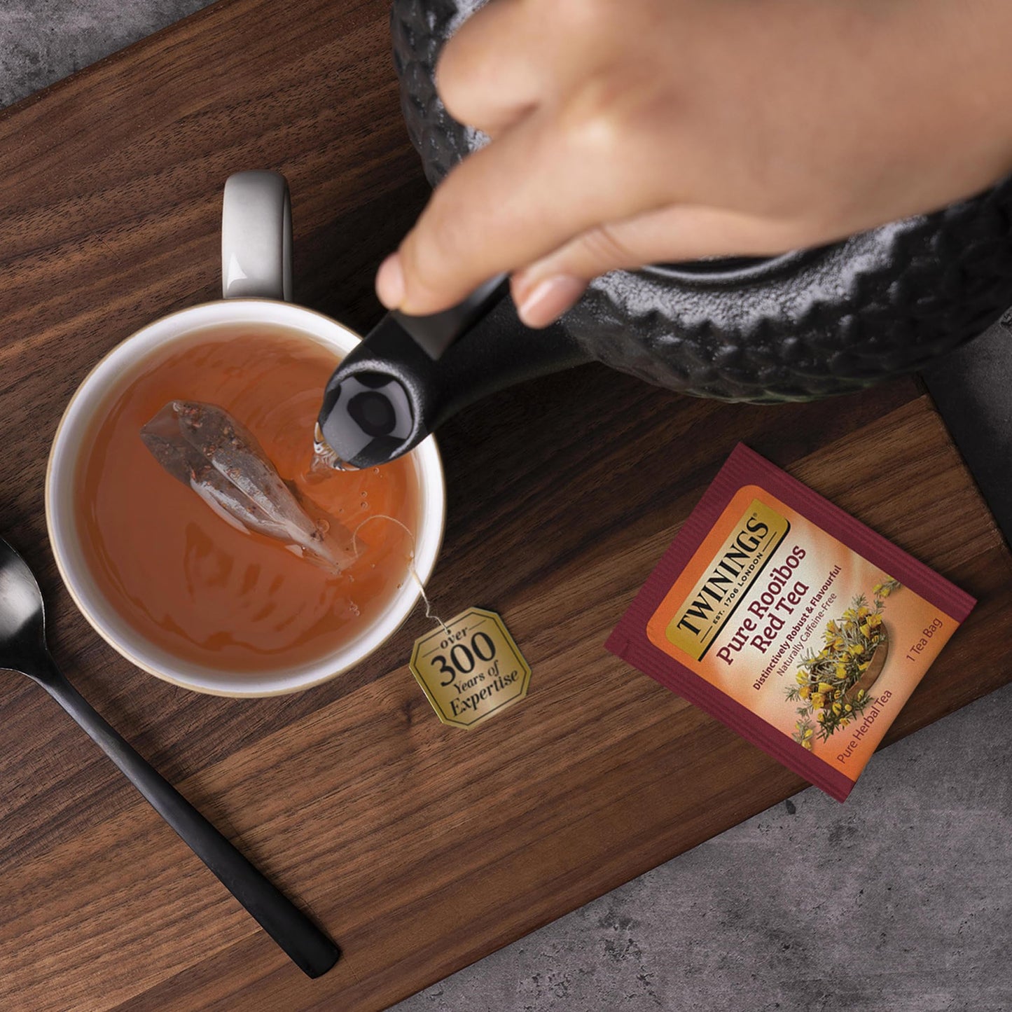 Twinings Rooibos Red Tea Bags, Caffeine-Free, Naturally Sweet & Tangy, 20 Count (Pack of 2)