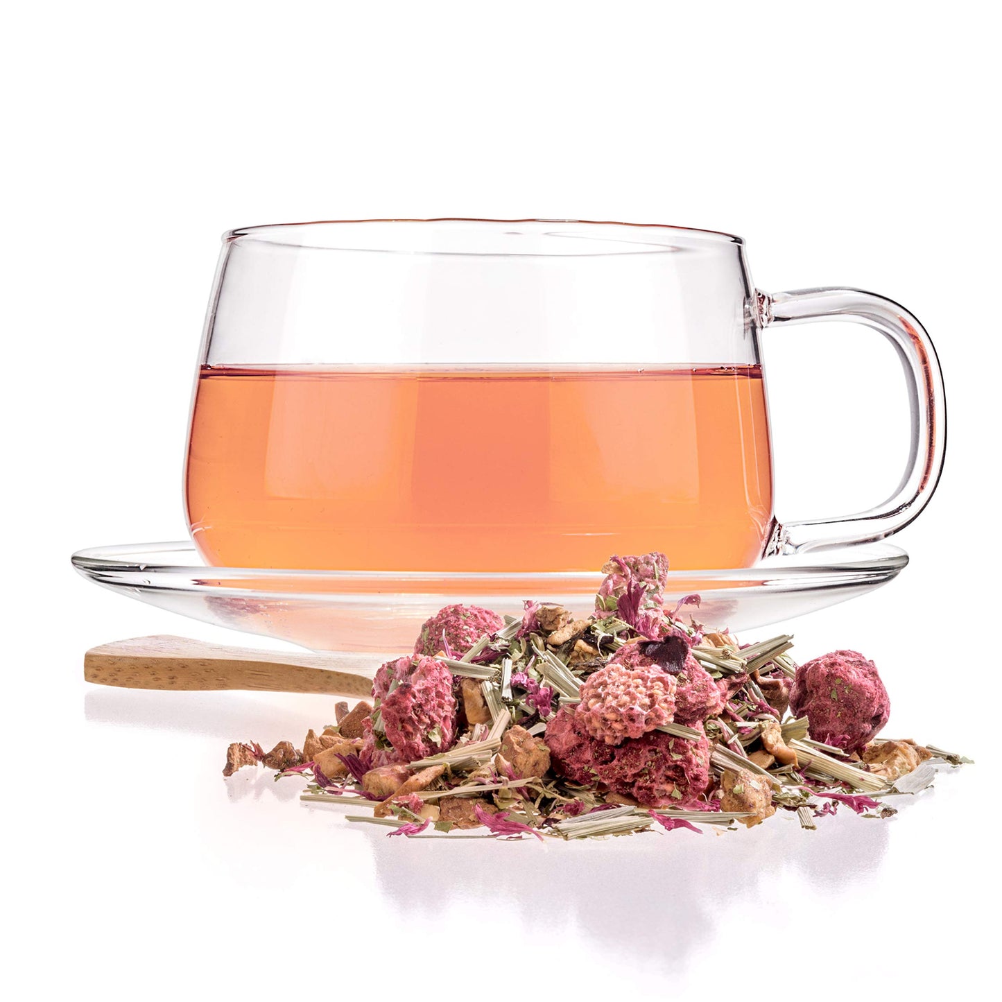 Tealyra Herbal Loose Leaf Tea - Raspberry Relaxation - Caffeine Free - 4oz / 112g