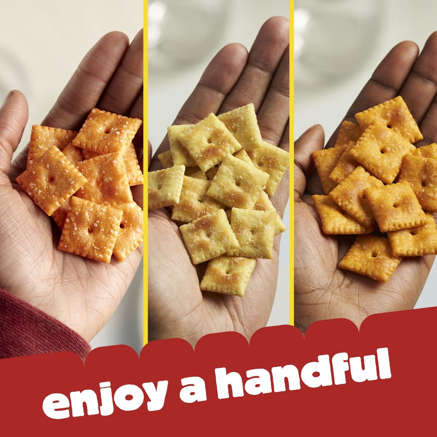 Cheez-It, Baked Snack Cheese Crackers, Variety Pack, Original, White Cheddar, Cheddar Jack, 12.1oz (4 Count)