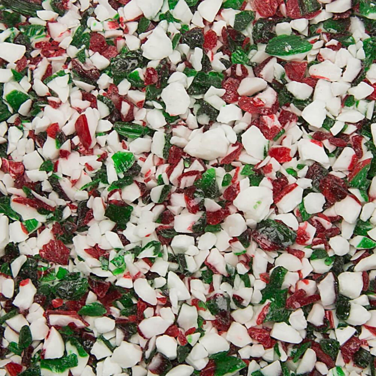 By The Cup Red, Green, And White Peppermint Candy Cane Pieces, 2 Lb Bulk Bag