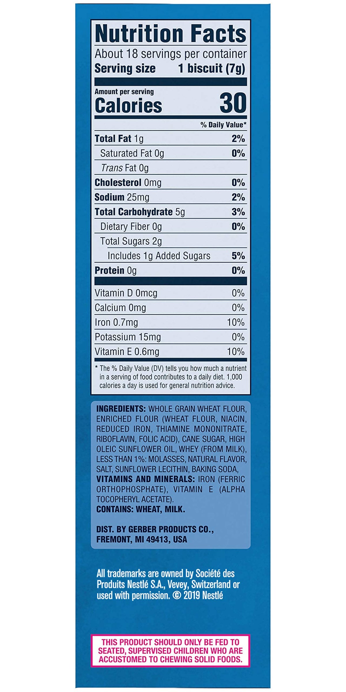 Gerber Graduates Lil Biscuits Vanilla Wheat 4.44 Oz