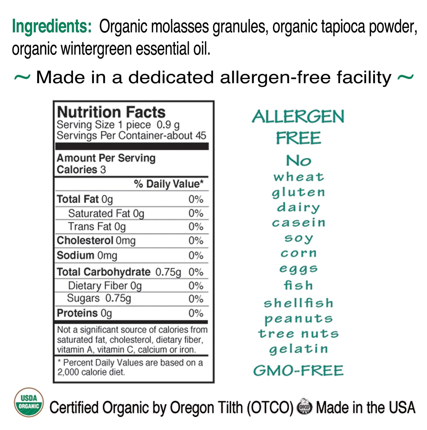 St. Claire'S Organic Breath Mints, (Wintermint, 1.5 Ounce Tin, Pack Of 6) | Gluten-Free, Vegan, Gmo-Free, Plant-Based, Allergen-