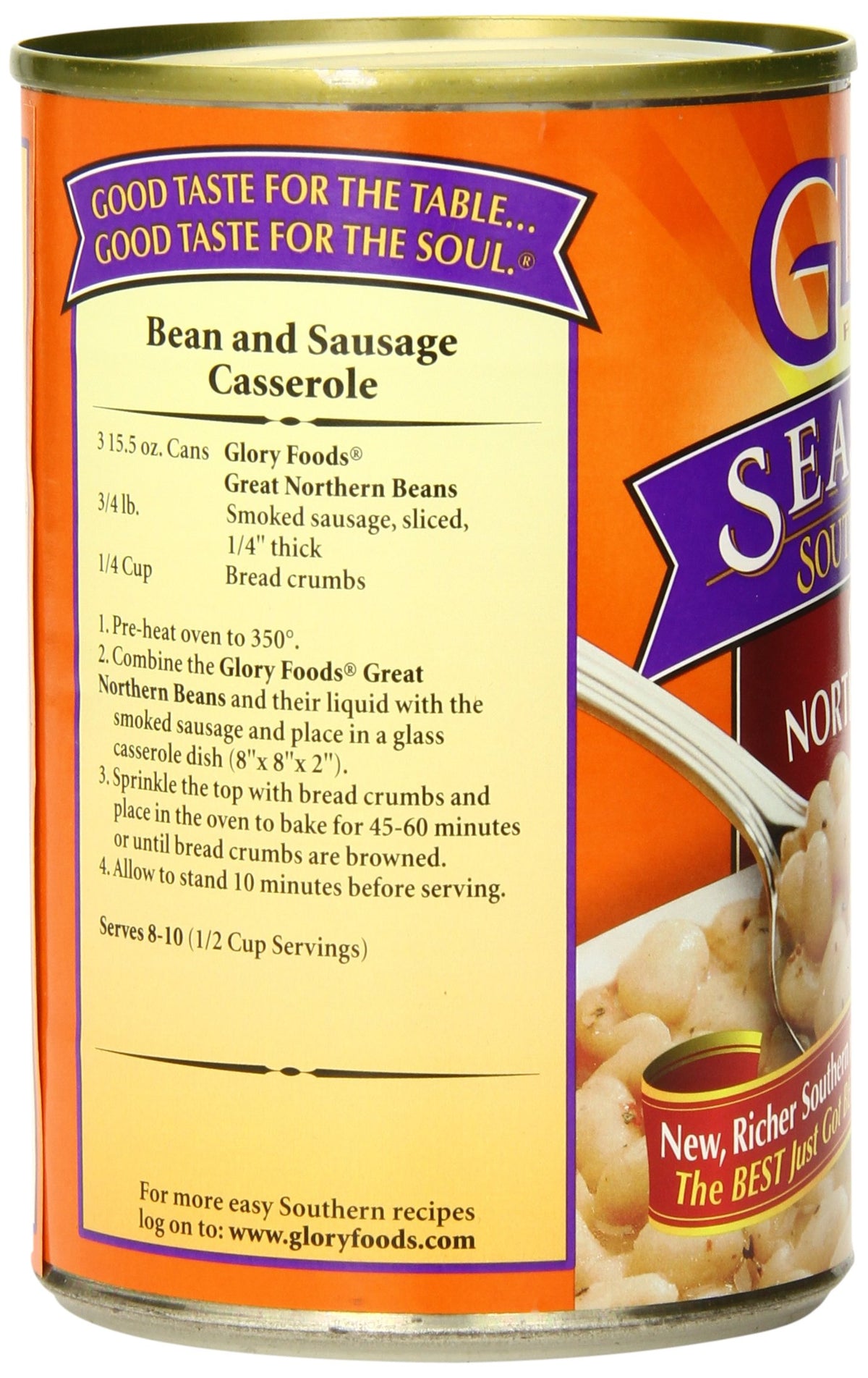 Glory Foods, Great Northern Beans, 15.5Oz Can (Pack Of 6)