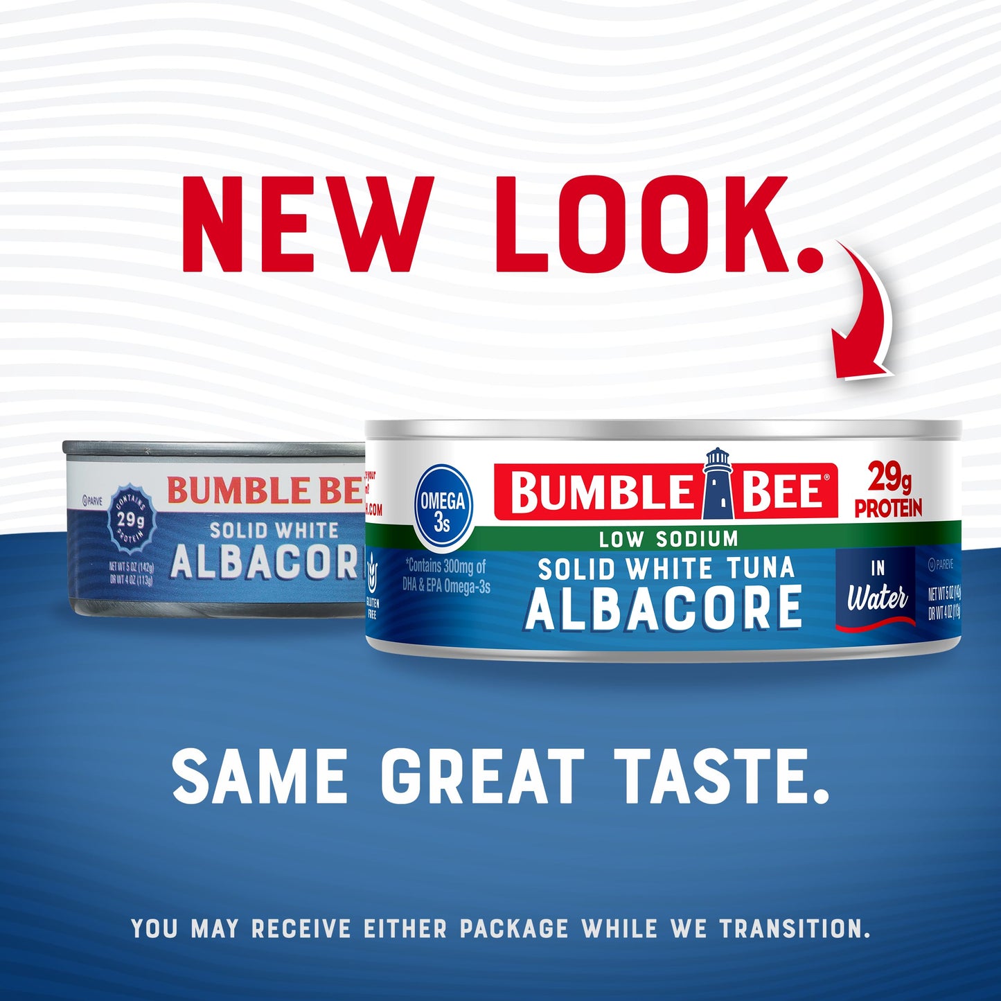 Bumble Bee Low Sodium Solid White Albacore Tuna In Water, 5 Oz Can (Pack Of 12) - Wild Caught Tuna - 29G Protein Per Serving, High In Omega-3S - Non-Gmo Project Verified, Gluten Free, Kosher