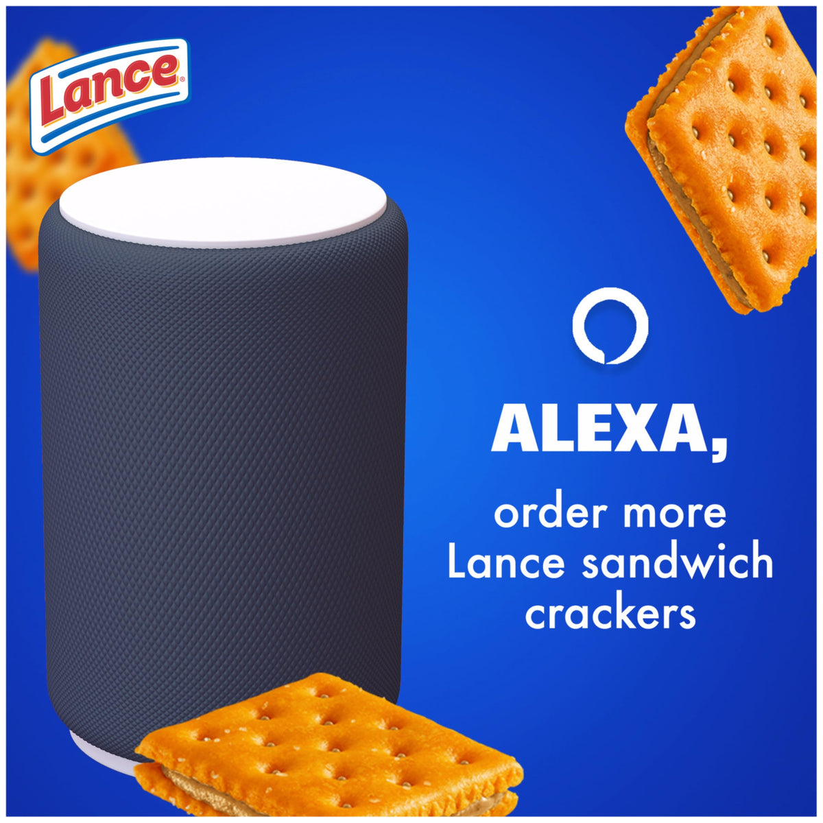 Lance Sandwich Crackers, Toastchee Peanut Butter, 8 Individual Packs, 6 Sandwiches Each