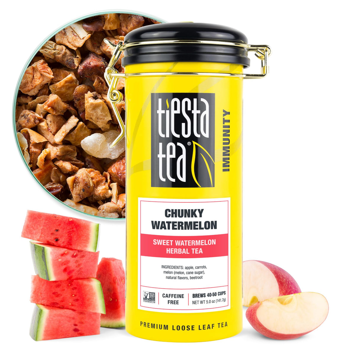 Tiesta Tea - Chunky Watermelon | Sweet Watermelon Herbal Tea | Premium Loose Leaf Tea Blend | Non-Caffeinated Fruit Tea | Make H