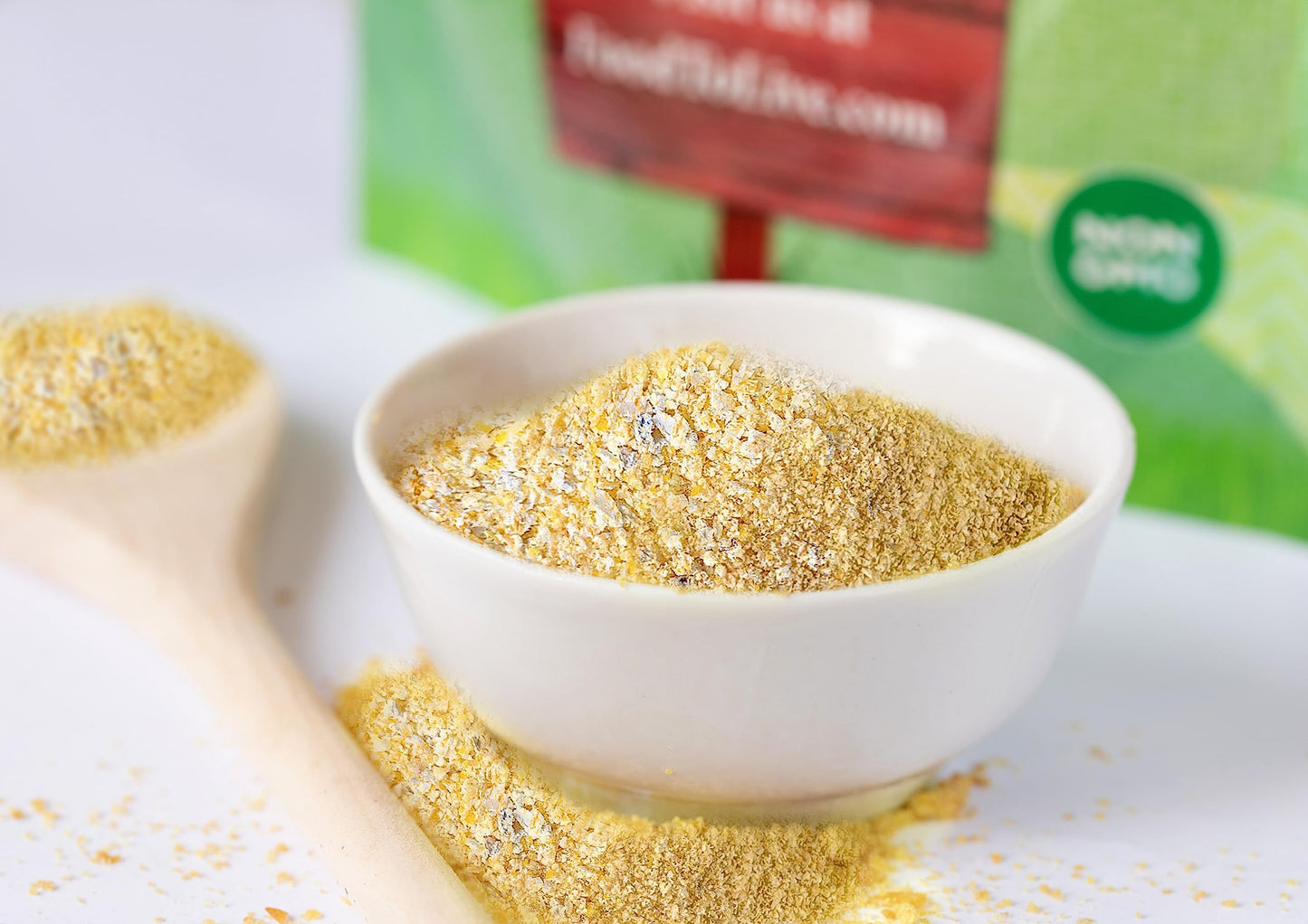 Food To Live Organic Old Fashioned Cornmeal Coarse, 9 Pounds - Non-Gmo, Whole Grain, Vegan, Kosher, Bulk Yellow Milled Maize, Gr