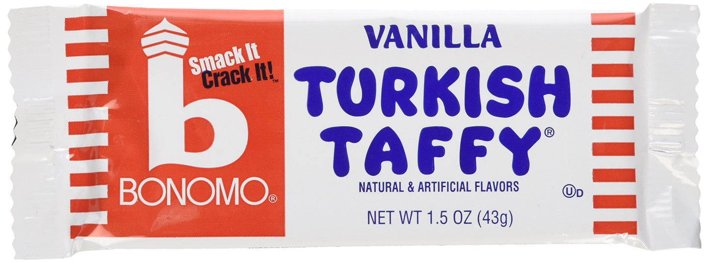 Bonomos Turkish Taffy - Vanilla, 1.5 Ounce (Pack of 24)
