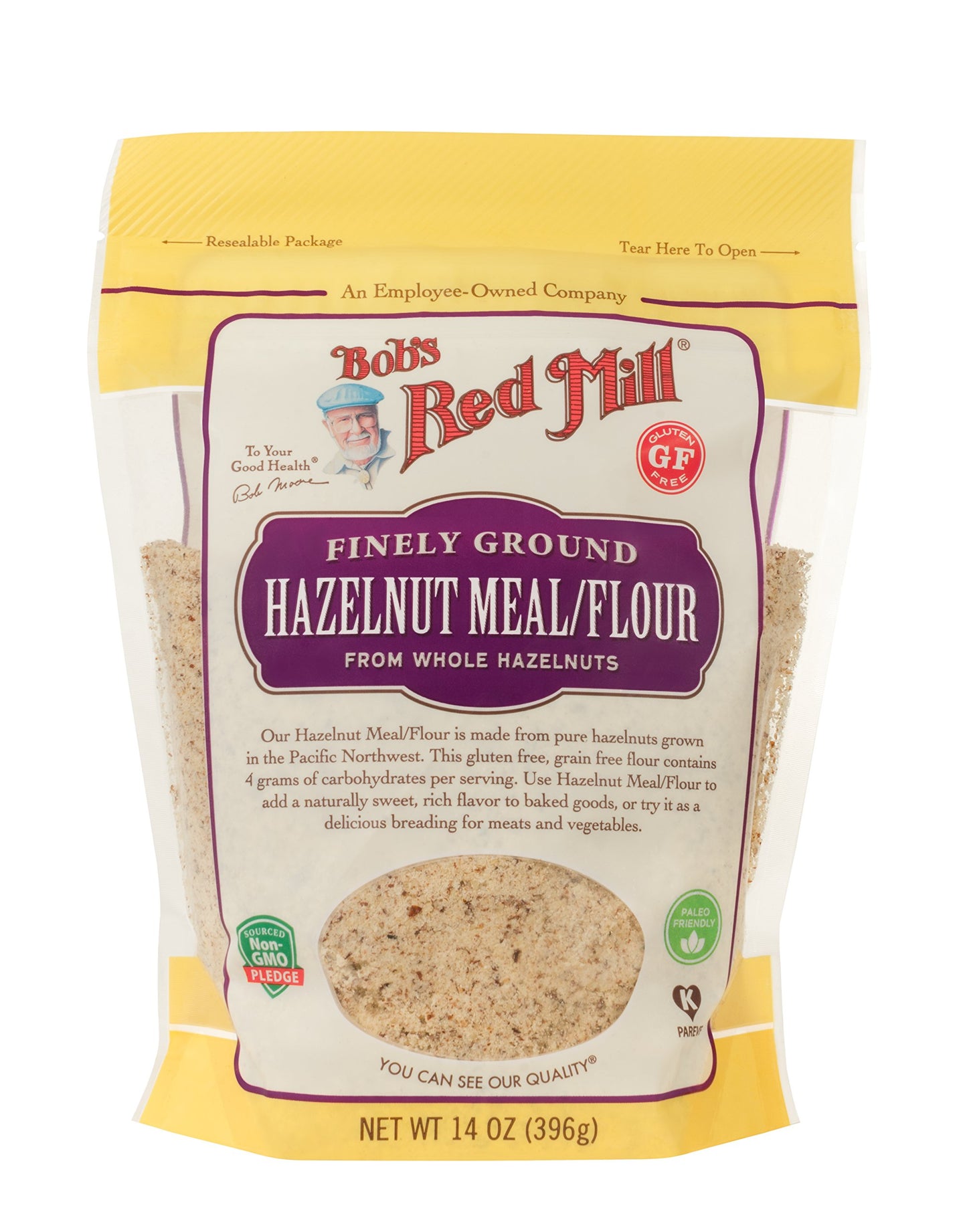 Bob'S Red Mill Resealable Hazelnut Meal/Flour, 14 Oz (4 Pack)