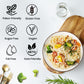 VOLO VERO Shirataki Noodle, 10 Packs Konjac Fettuccine Low-Carb Pasta, Gluten Free, Vegan, Low Calorie, Sugar Free, Keto Friendl
