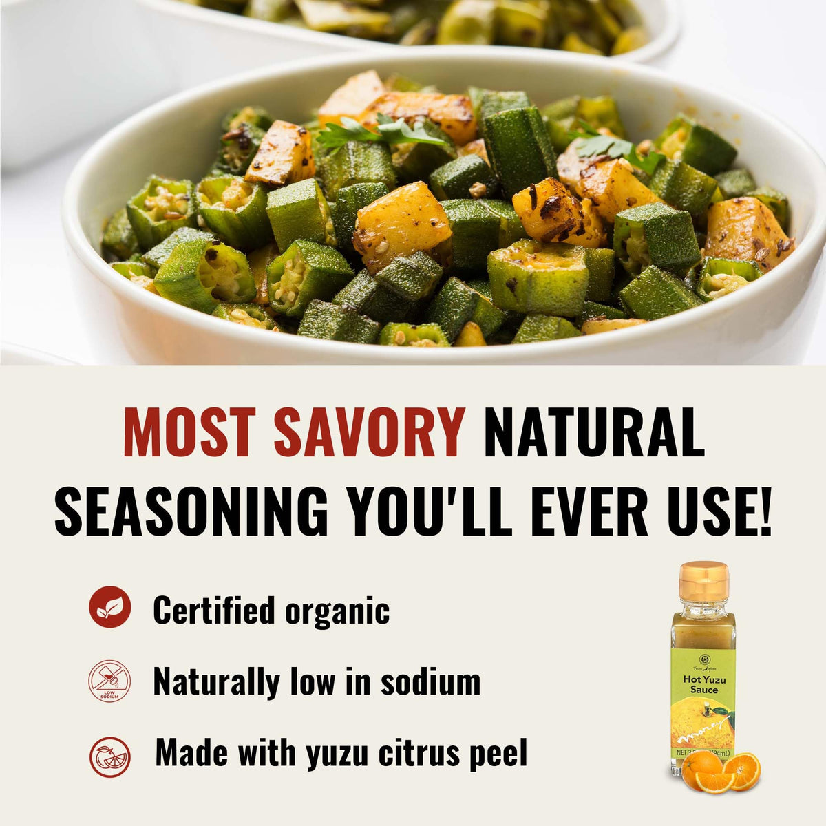Muso From Japan Hot Yuzu Sauce - Spicy Citrus Flavor for Sushi & Noodles, 3.2 Fl Oz, Vegetarian Condiment