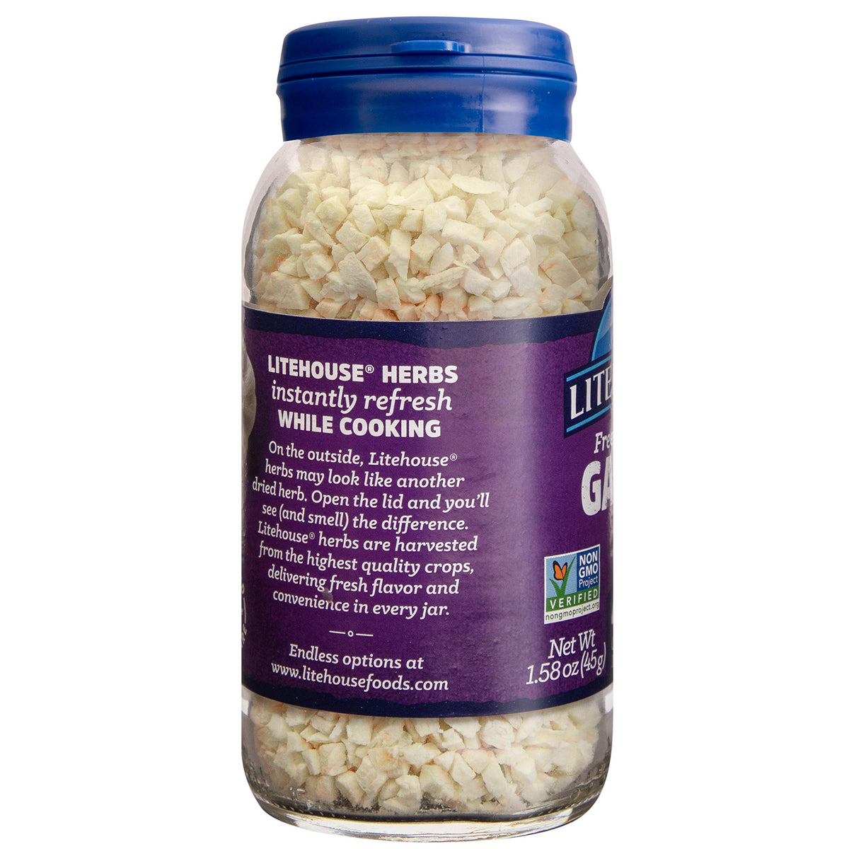Litehouse Freeze Dried Garlic - Substitute for Fresh Garlic - 1.58 Ounce, 3-Pack, Non-GMO, Gluten-Free