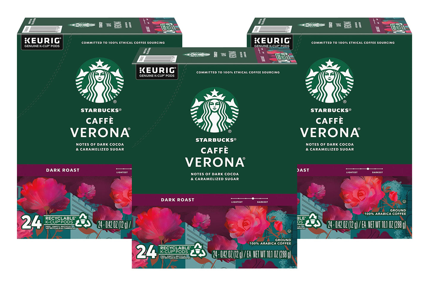 Starbucks Caffe Verona Keurig K-Cups, 72 Count