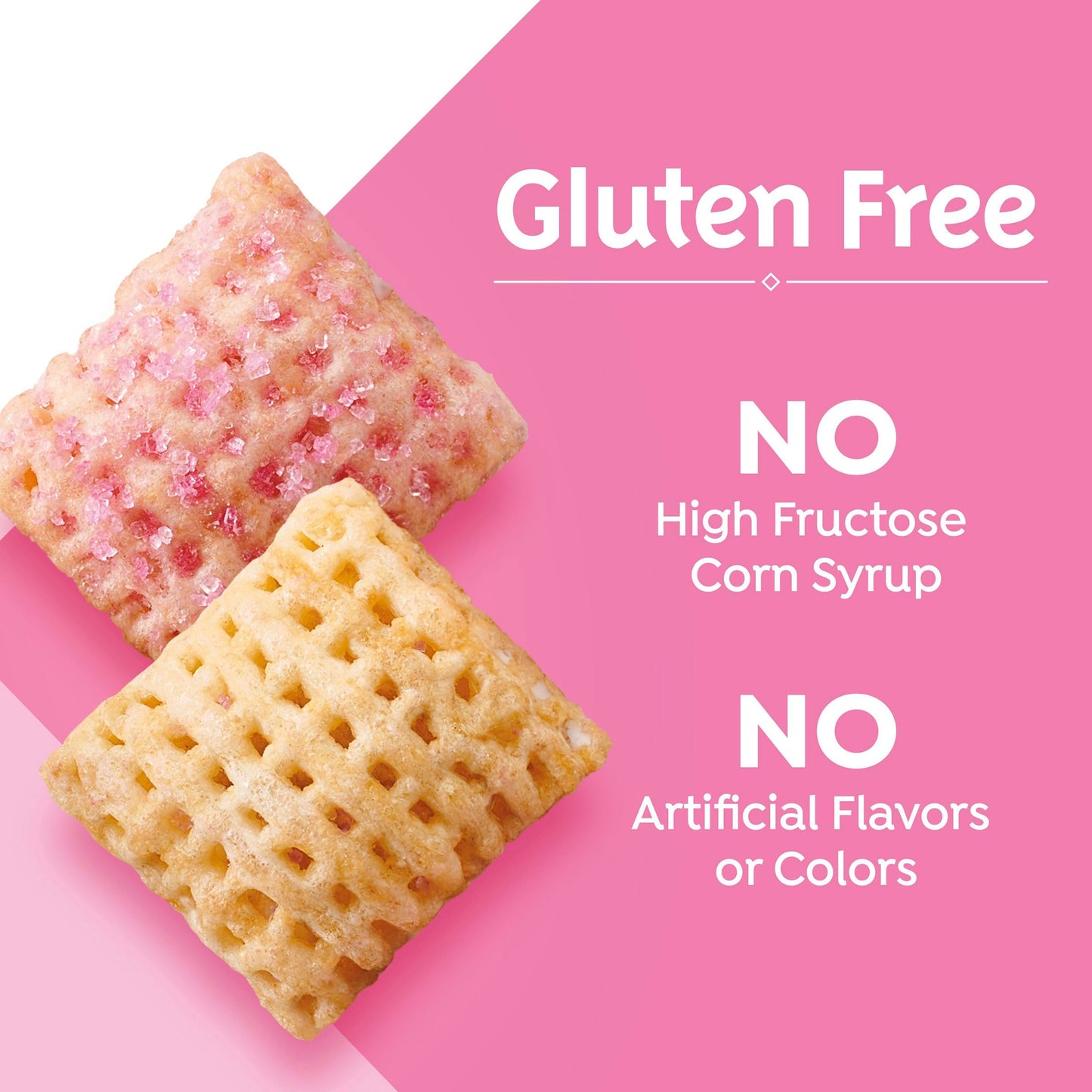 Strawberry Vanilla Chex Cereal  Gluten Free Breakfast Cereal  Made with Whole Grain  Family Size  19.8 oz