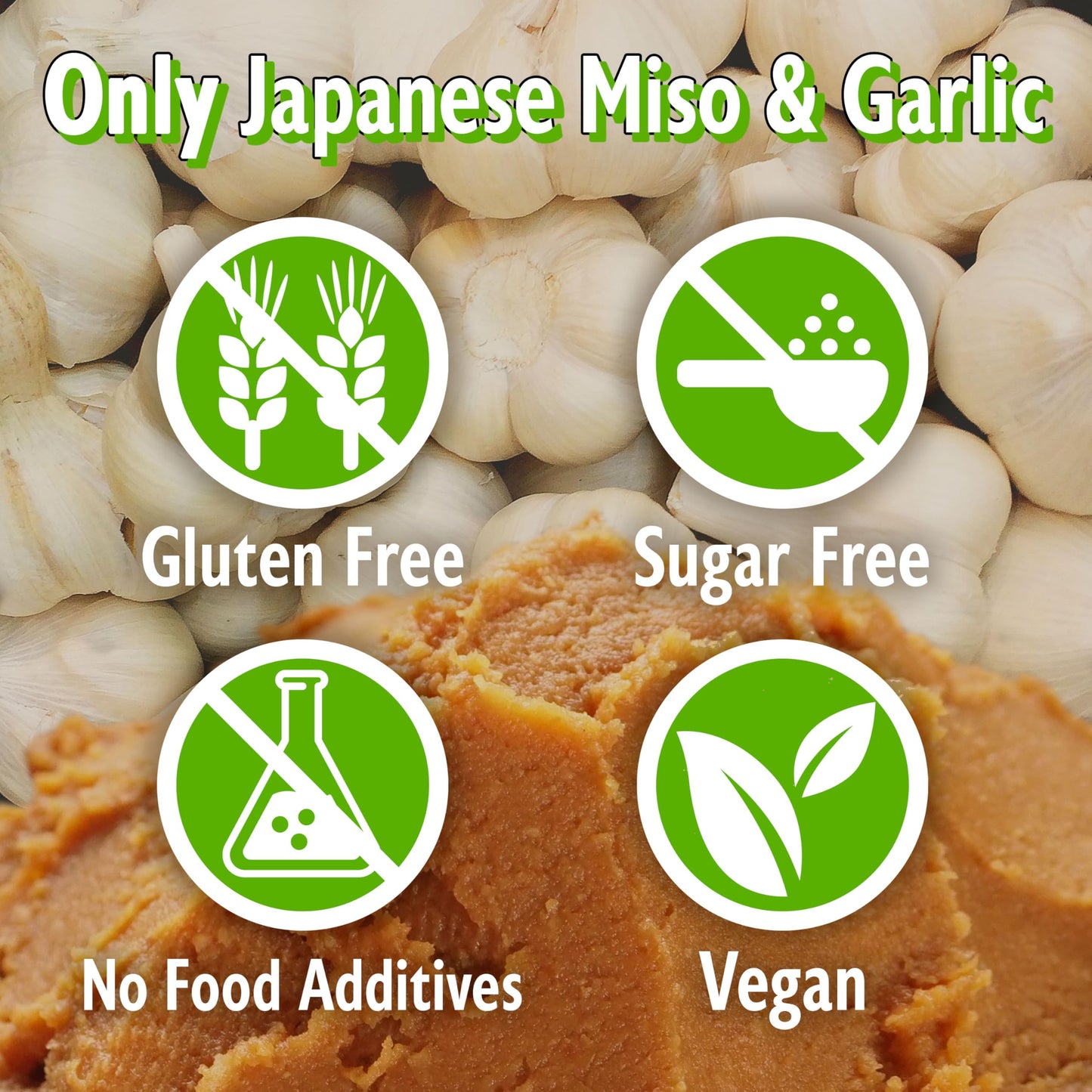 Yamasan Kyoto Uji Japanese Dry Garlic Miso Seasoning, Freeze-Dried Miso Powder Mixed With Garlic Powder, Rich Aroma And Umami, N