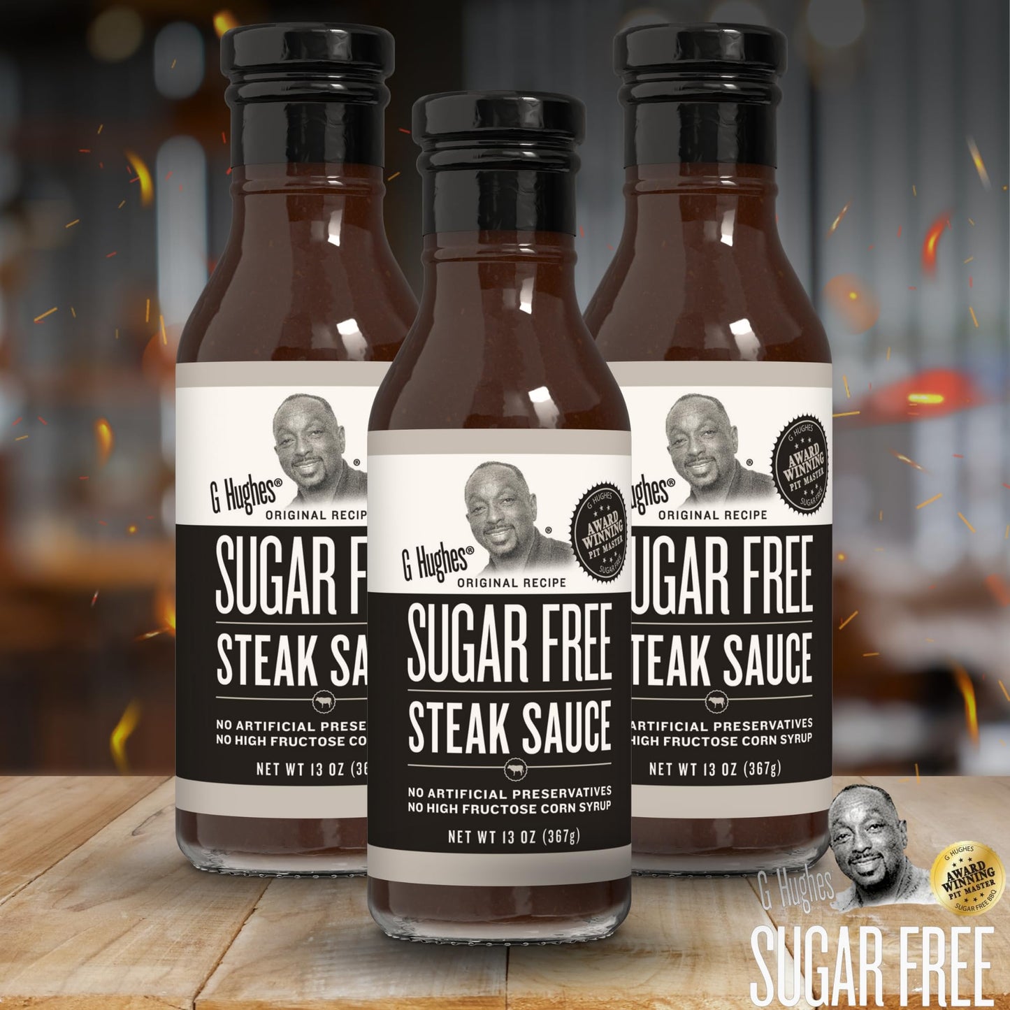 g Hughes Sugar Free Steak Sauce 1 Bottle 13 oz.