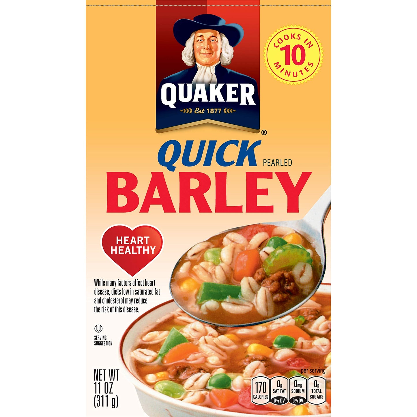 Quaker Quick Barley, 11 Ounce (Pack of 12)