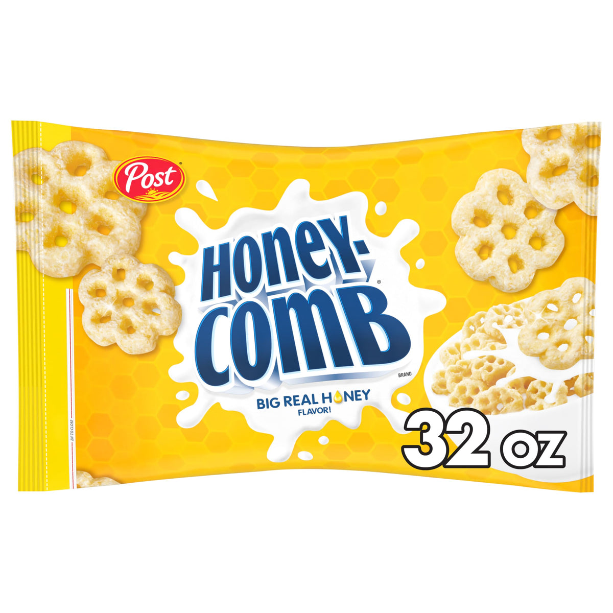 Post Honeycomb Cereal, Made with Real Honey, Kosher, 32 Oz Bag