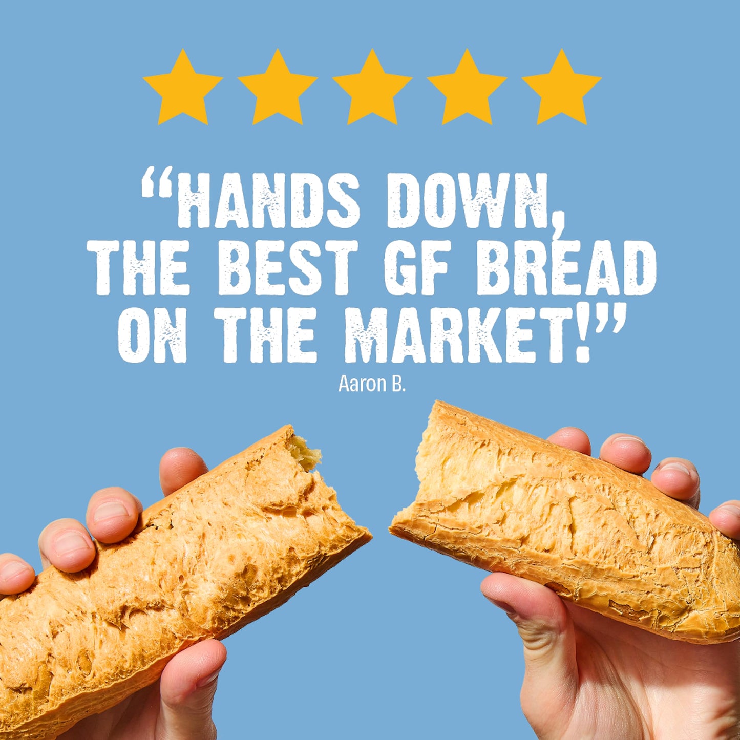 Against the Grain Gluten-Free Original Baguettes, 15 oz, No Grains, Seed Oils or Preservatives; Frozen Bread, 2 Baguettes