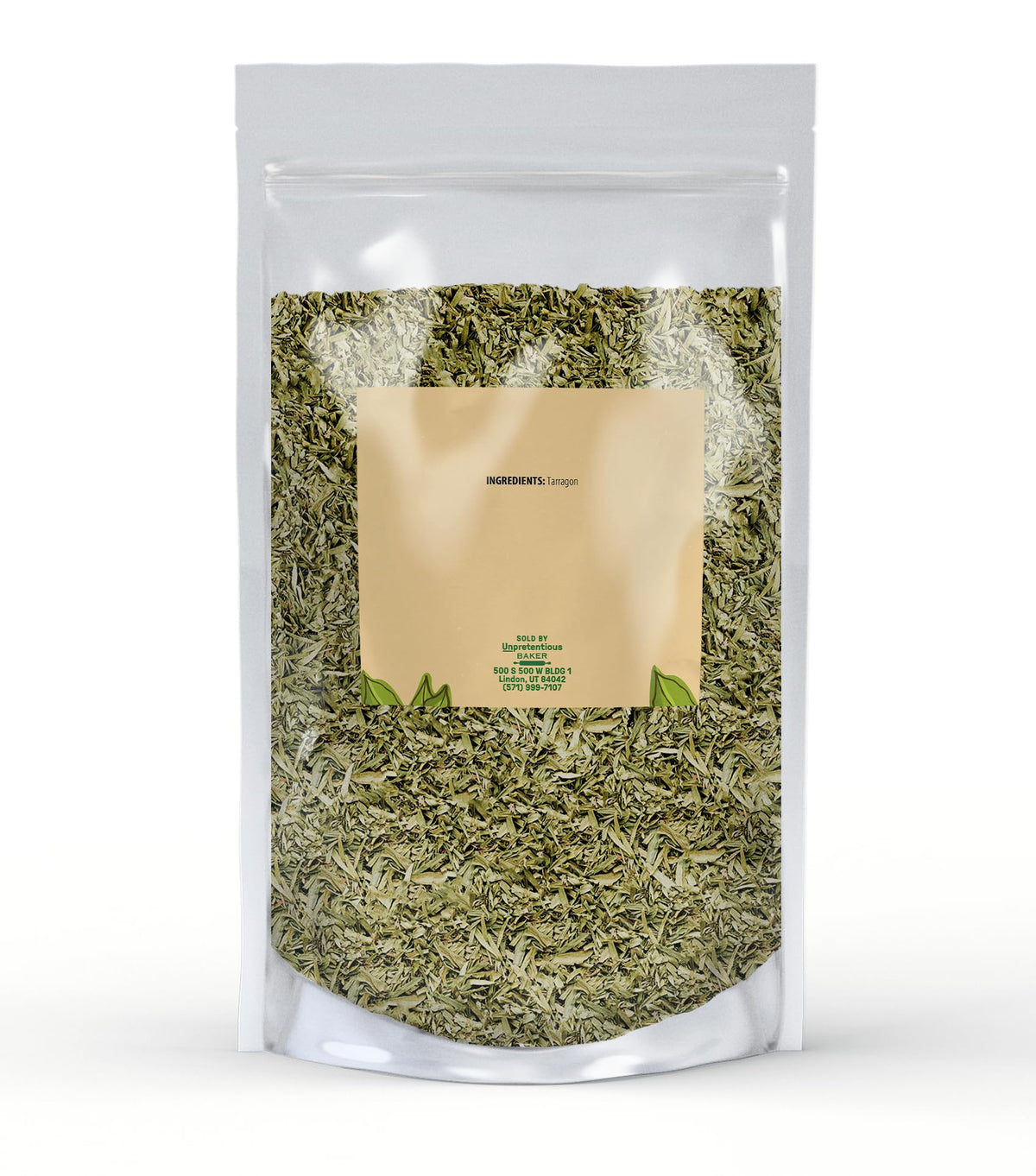 Unpretentious Tarragon Leaf, 1 Lb, Cut & Sifted, Salads & Soups, Pickling & Brining