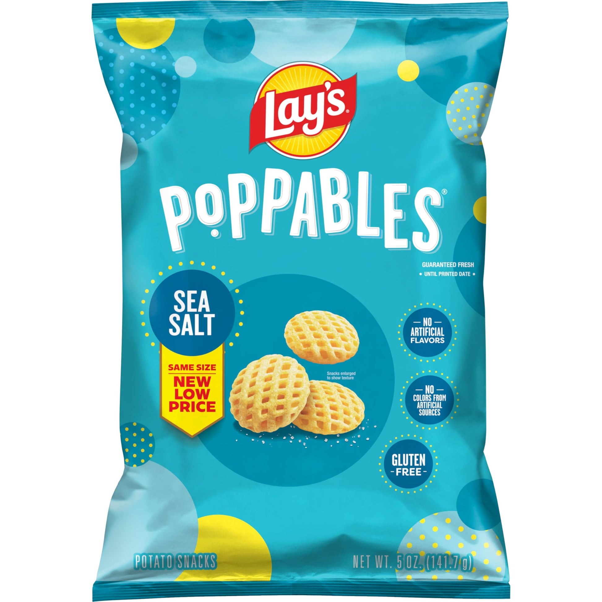 Lays Poppables Potato Snacks Sea Salted, 5 Oz