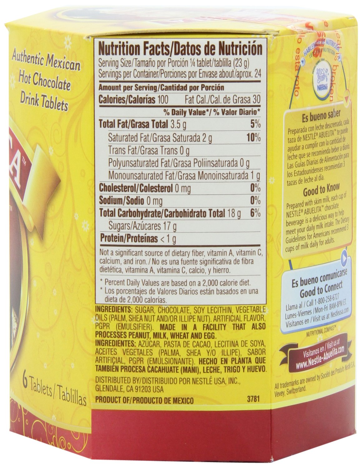 Nestle Mexican Chocolate Abuelita Drink Mix, 6 Tabs In 19-Ounce Package (Pack Of 6)