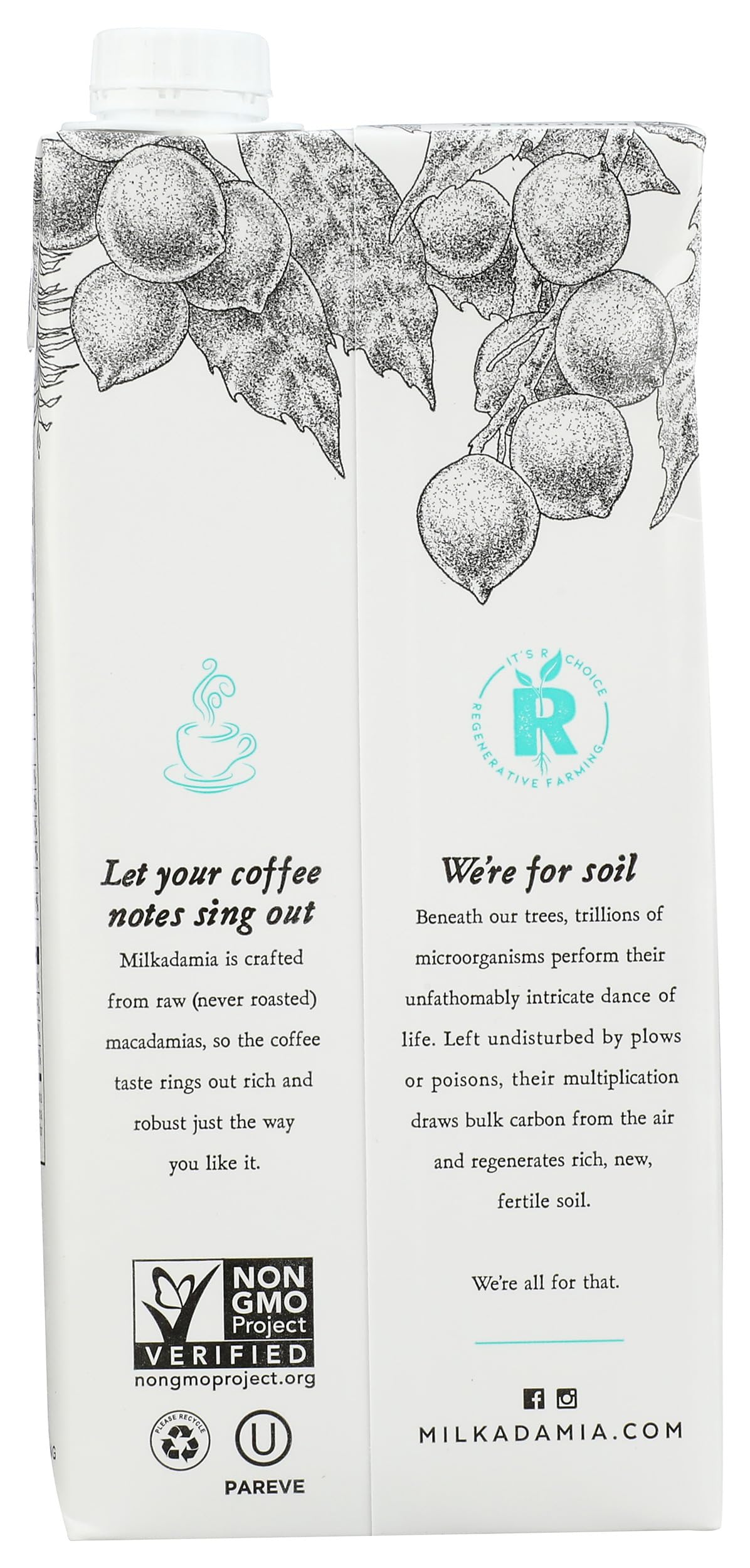 Milkadamia, Macadamia Milk Latte Da, 32 Fl Oz