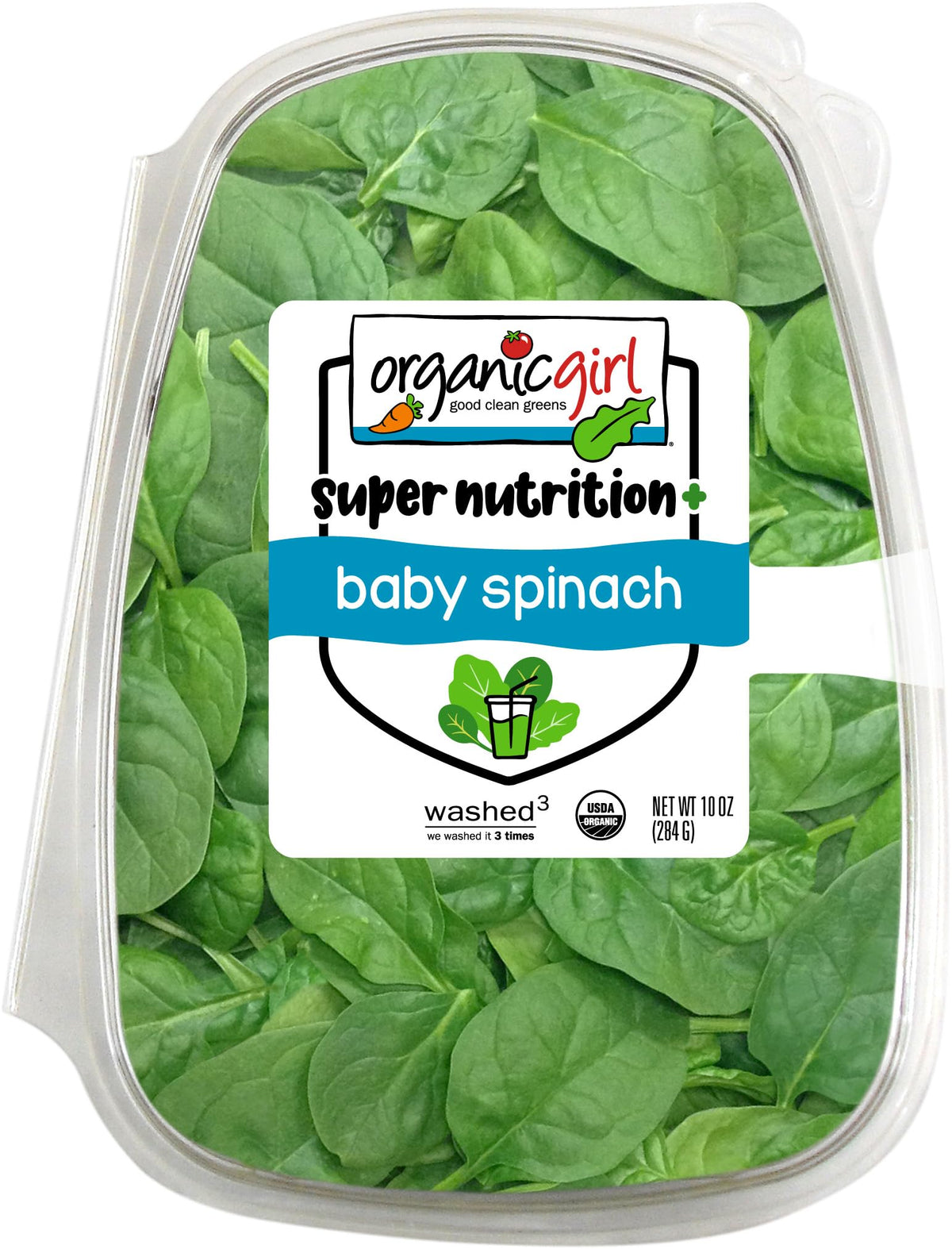 Organicgirl Baby Spinach Greens, 10 Oz