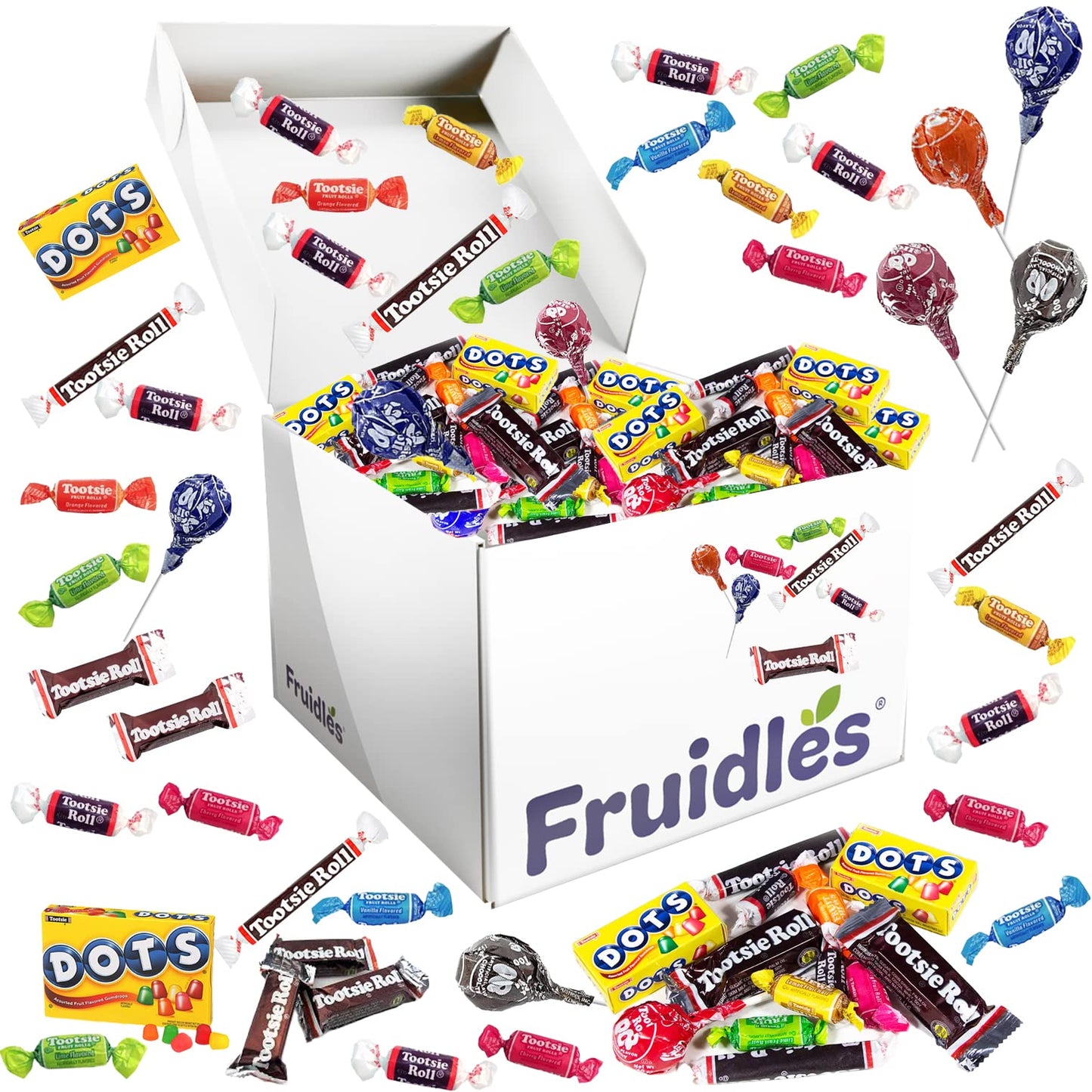 Fruidles Tootsie Childs Play Mega Candy Assortment, 4 Pounds, Peanut & Gluten-Free, Assorted Flavors, Lime & Orange