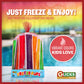 Glicks Freeze Pop 96 Count | Assorted Flavors | Low Calorie Frozen Ice Pops | Kosher Summer Treat