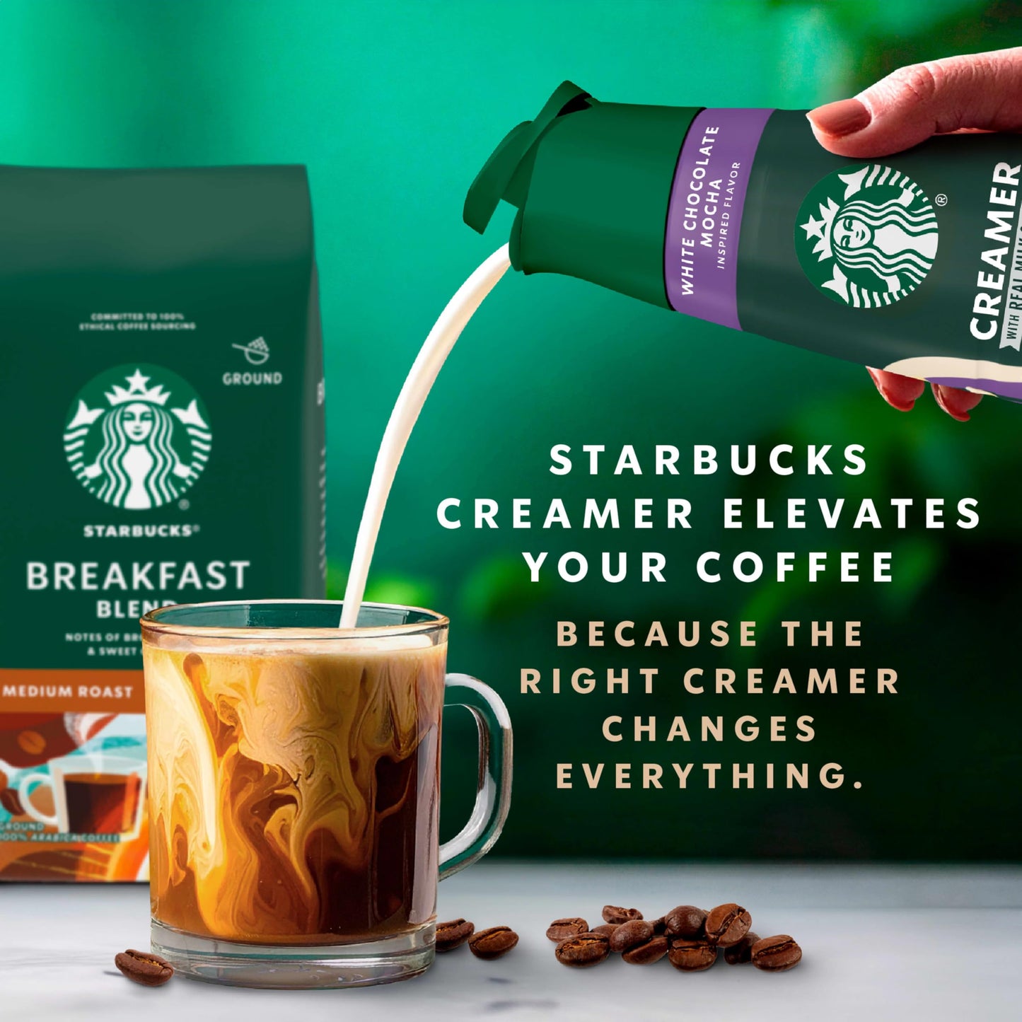 Starbucks Liquid Coffee Creamer, White Chocolate Creamer