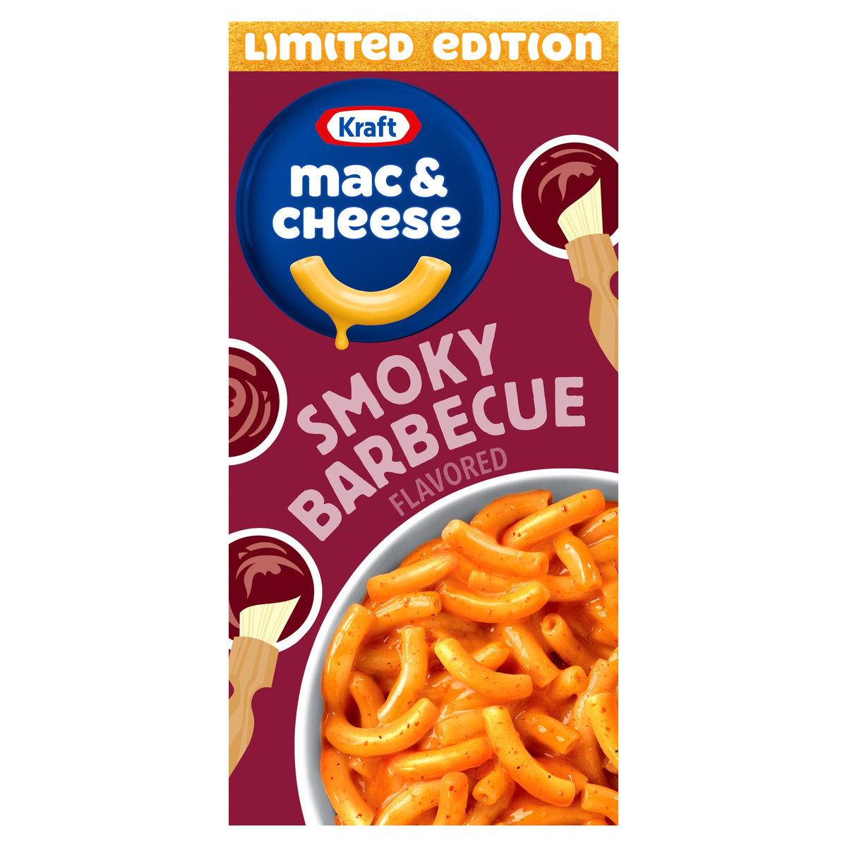 Kraft Smoky Barbecue Flavored Mac & Cheese Macaroni and Cheese Dinner, 7.25 oz Box