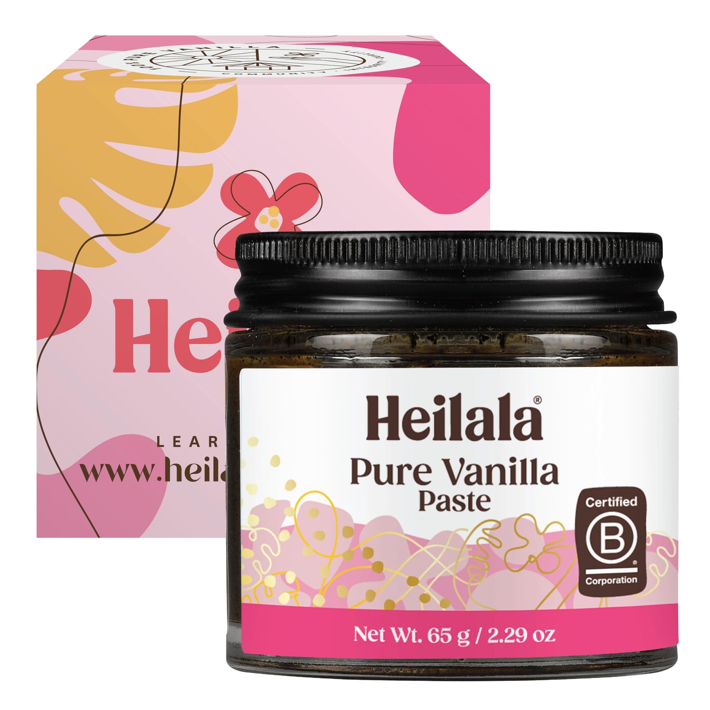 Heilala Vanilla Bean Paste - Gift Box, 2.29 oz, Sustainably Sourced Vanilla Beans from Tonga