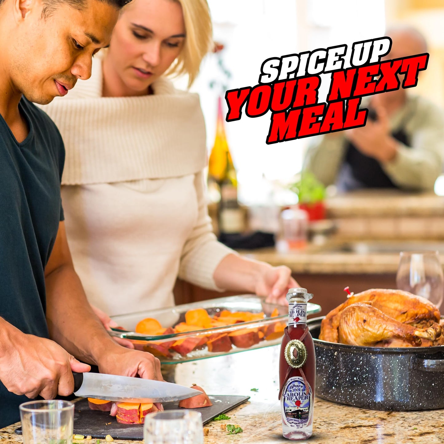 ASS KICKIN' Pure Carolina Reaper Hot Sauce Mash Puree, 3.75oz - Perfect Gourmet Gift for Hot Sauce Lovers