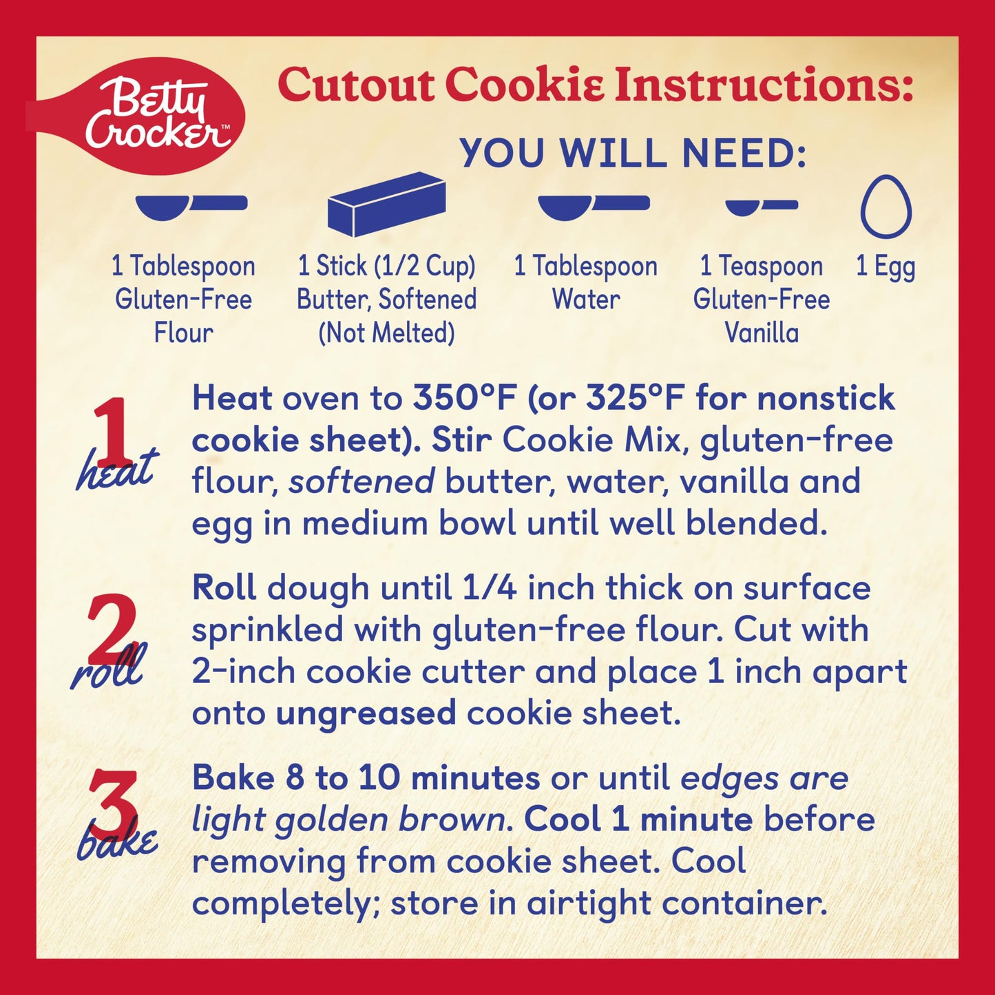 Betty Crocker Gluten Free Sugar Cookie Mix, 15 oz. (Pack of 6)