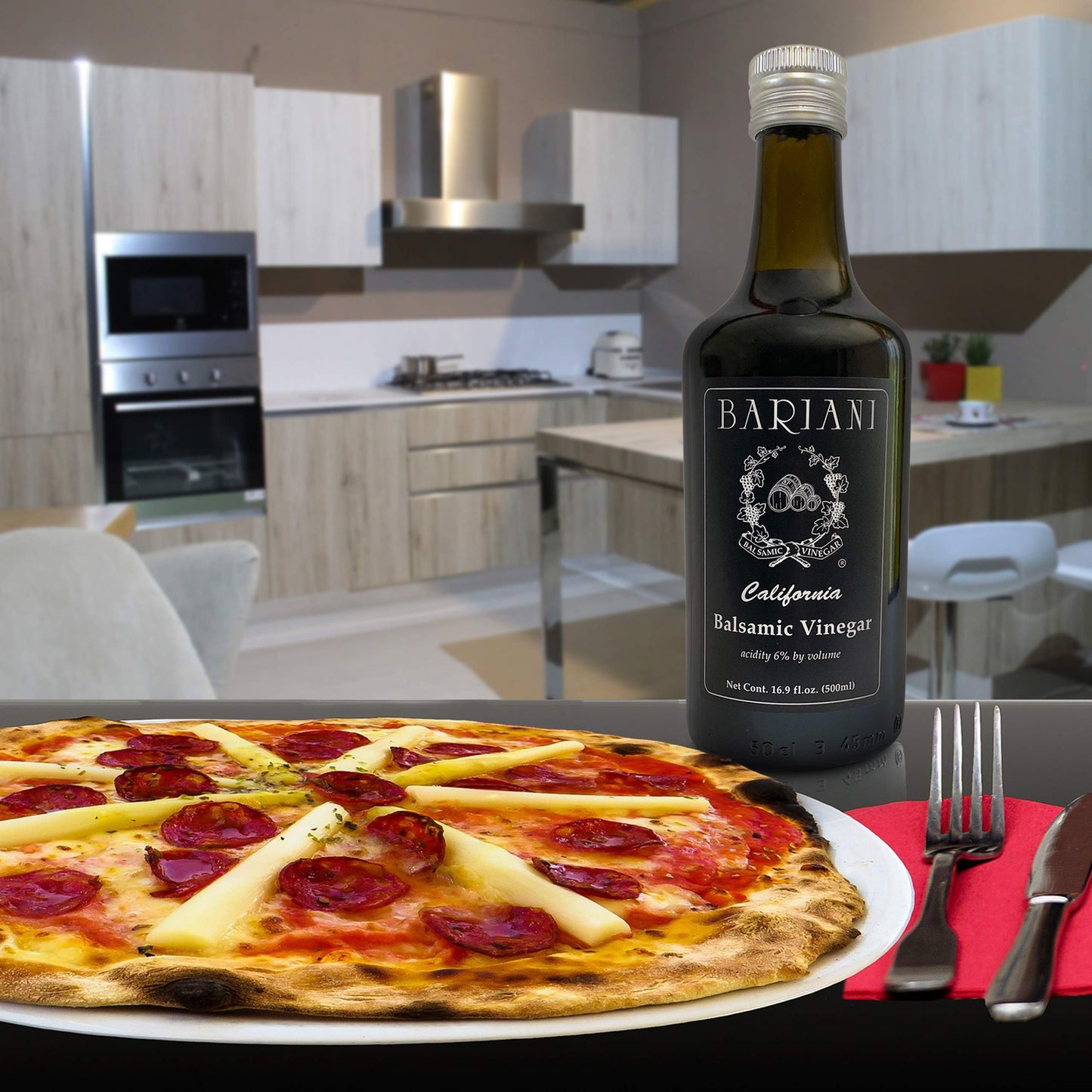 Bariani Organic Balsamic Vinegar - Natural & Semi-Sweet, 16.9 fl oz