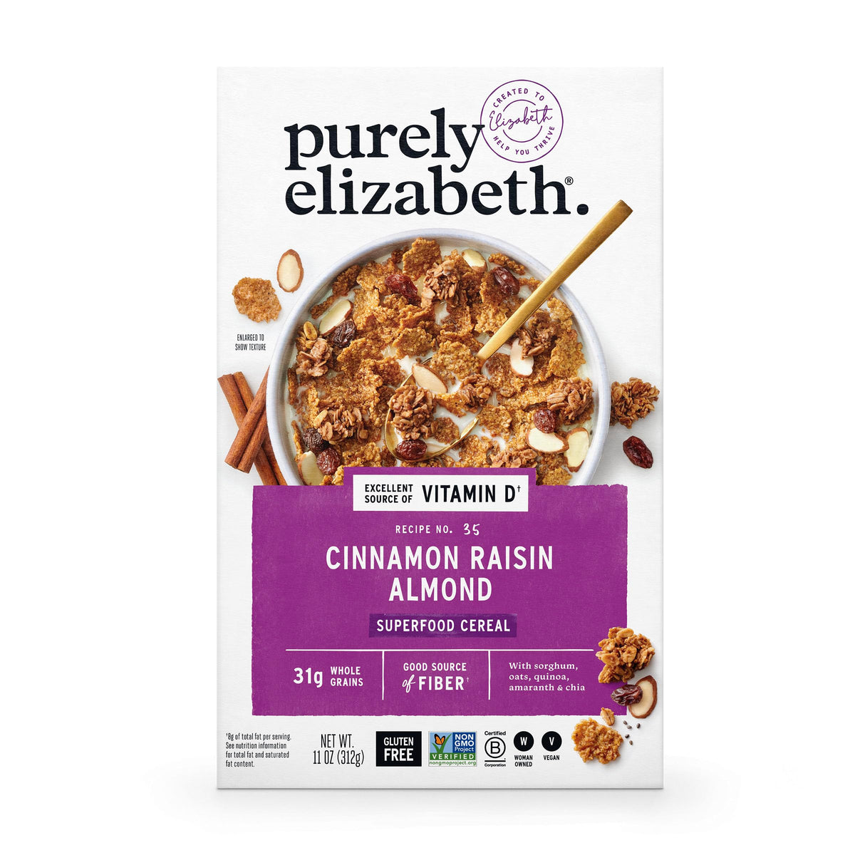 Purely Elizabeth Oatmeal Raisin Cereal, 11 Oz