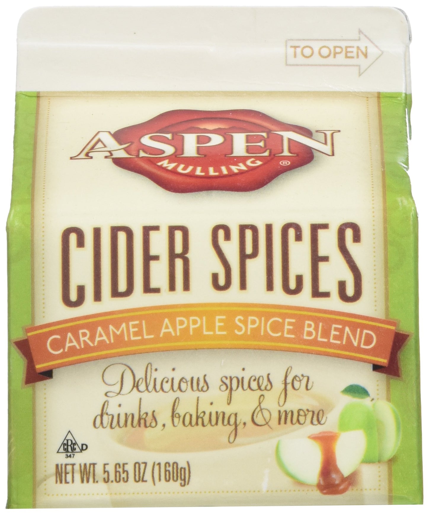 ASPEN MULLING Cider Spice 3 Pack - Original Spice Blend - 5.65 oz Cartons (Caramel Apple)