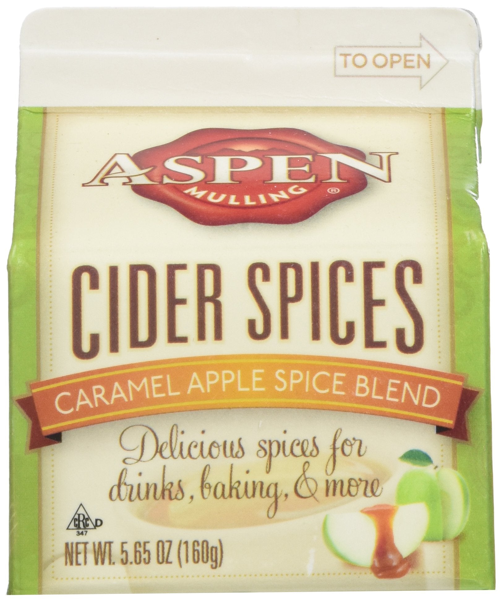 ASPEN MULLING Cider Spice 3 Pack - Original Spice Blend - 5.65 oz Cartons (Caramel Apple)