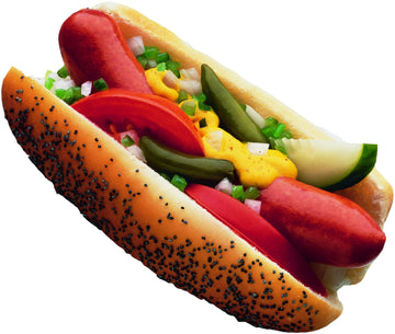 Vienna Beef Natural Casing Franks, 6" 8:1, 10 lbs (Approx. 80 Count) - Premium Quality Hot Dogs