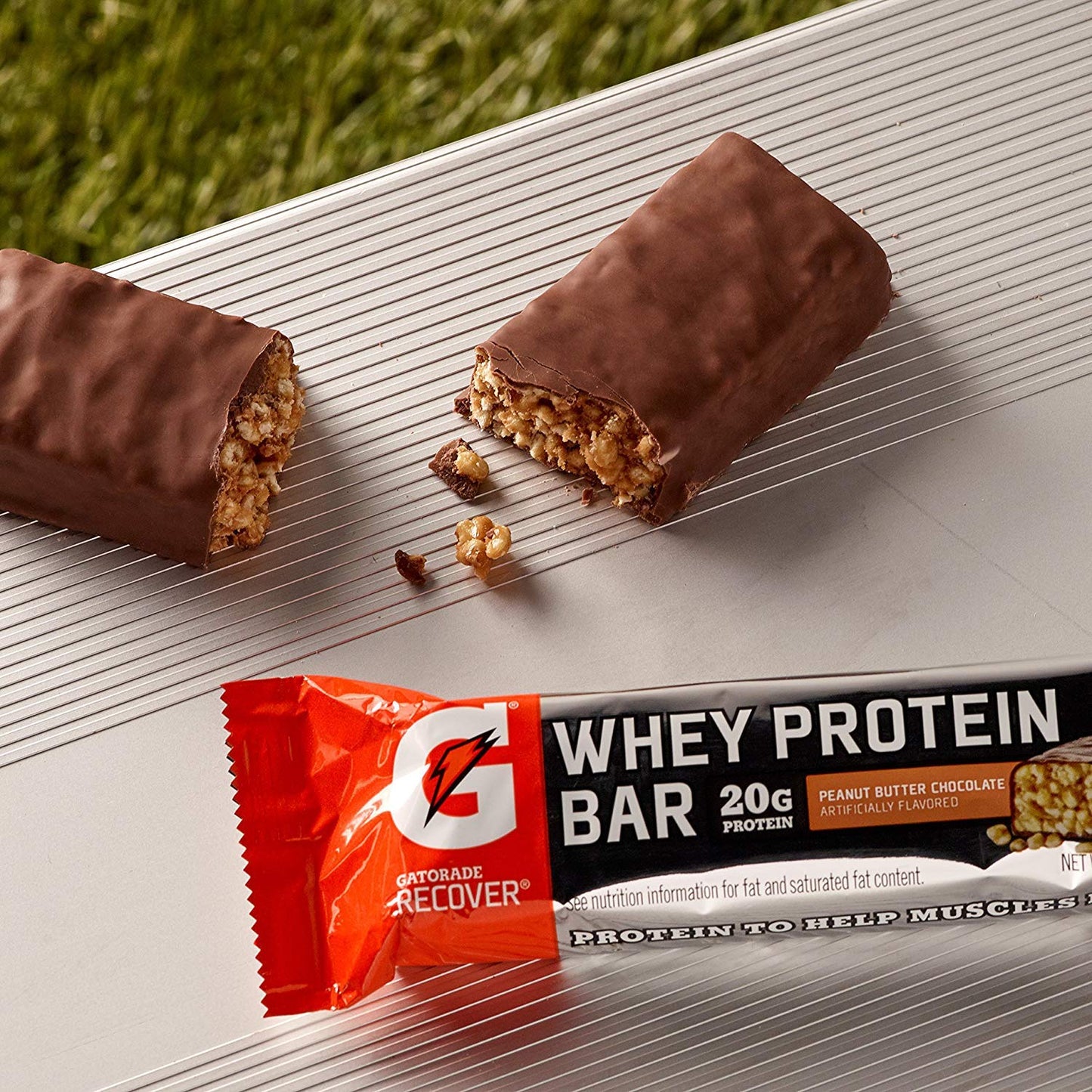 Gatorade Whey Protein Bars, Peanut Butter Chocolate, 6 Count, 2.8 Oz