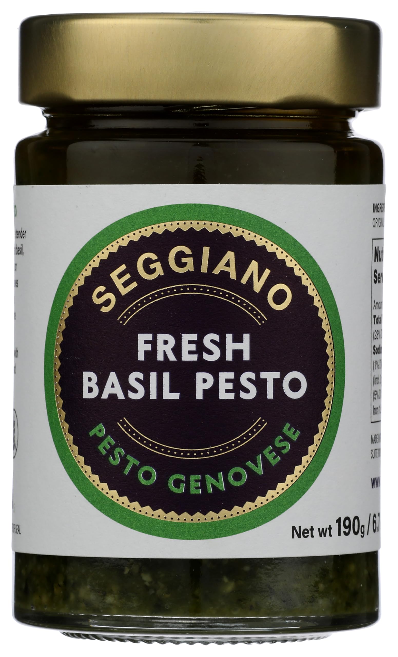 Seggiano Fresh Basil Pesto, 6.7 Ounce